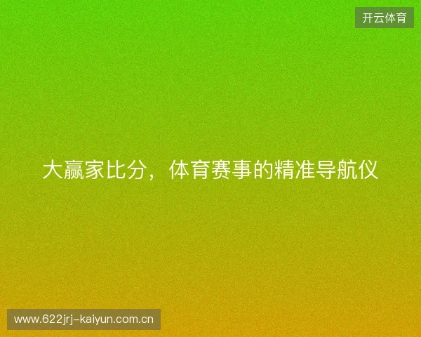 大赢家比分，体育赛事的精准导航仪